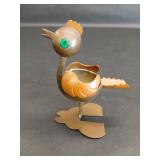 Vtg Taxco Los Castillo Style Metal Bird Ashtray