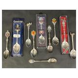 10pc Assorted Souvenir Spoons