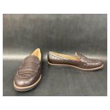 LifeStride Velocity 2.0 Brown Faux Leather Loafers