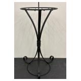 Black Wrought Iron Circular Patio Stand