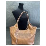 Liz Claiborne Woven Faux Leather Shoulder Purse