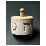 Beige Resin Hanukkah Dreidel