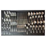 Rogers Silver Plate 24pc Flatware Set