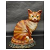 Vintage Seated Cat Cast Iron Doorstop