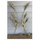 2 Metal Wheat Wall Dï¿½cor- Home Interiors & Gifts