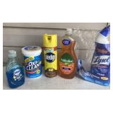 Pledge, Lysol, Dawn, Oxi Clean- All Nearly full