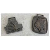 CAT Engines & Caterpillar Dozer Pocket Watch Fobs