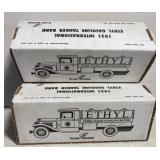 2- 1931 International Ethyl Gasoline Tanker Banks