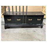 ORIENTAL STYLE CABINET, 4 DOORS, 23" T X 60" L