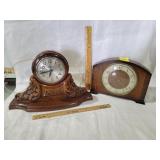 2 VINTAGE CLOCKS, SESSIONS, BOTH WORK