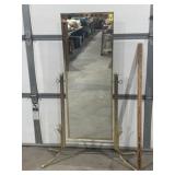 STANDING SWIVAL MIRROR, 57 1/4" T X 37" W