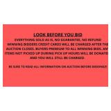 LOOK BEFORE YOU BID!!!