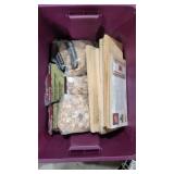 BIN FULL OF BARBEQUE SMOKER WOOD CHIPS, PLANKS