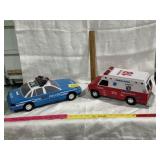 TOY POLICE CAR & AMBULANCE