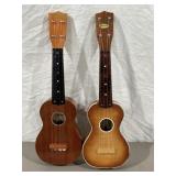 TWO 4 STRING UKUELE, DECCA, HARMONY