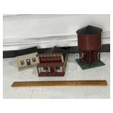 TRAIN SET BALSA WOOD WATER TANK, BANK,