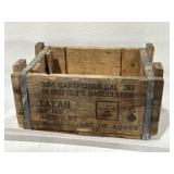 VINTAGE WOOD AMMO BOX