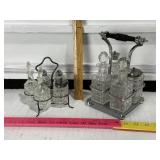 2- ART DECO CRUET SETS