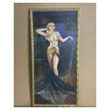 1935 LITHO PIN-UP BY IRENE PATTEN "GRACE" 34" X17"