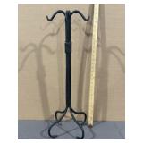 METAL STAND W/ HOOKS FOR HANGING ITEMS, 30" T