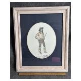 WESTERN FRONTIER MAN C.M. RUSSELL FRAMED PRINT