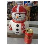 ALABAMA FOOTBALL CERAMIC SNOWMAN FIGURE