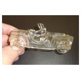 VINTAGE GLASS CANDY DISPENSER / JEEP / RC