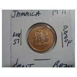 1971 JAMAICA 1 CENT (BRASS)