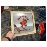 U OF L MIRROR - 12" X 12"