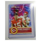 2017  PATRICK MAHOMES II GOLD ROOKIE CARD