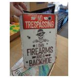 8"X12" METAL SIGN -   NO TRESPASS