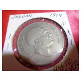 1974 JORDAN 1/4 DINAR / COPPER-NICKEL