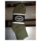 2 PR DIABETIC ANKLE SOCKS SZ 10-13