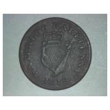 1816 ENGLISH HALF PENNY / 8 STRINGS