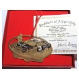 DALE EARNHARDT 24KT GOLD PLATED XMAS ORNAMENT