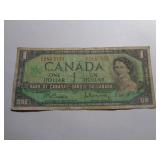 1967 CANADA 1 DOLLAR BANKNOTE