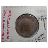 1947 CURACAO 2 1/2 CENTS