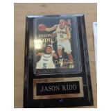 4"X6" PLAQUE W CARD - JASON KIDD ROOKIE CARD