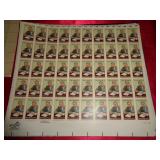 U S STAMP SHEET - 15ï¿½ BLACK HERITAGE 1980