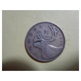 1949 CANADA 25ï¿½ / .800 SILVER