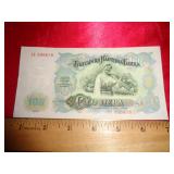 BULGARIA 100 LEVA BANKNOTE