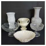 VASES & PEDESTAL DISHES