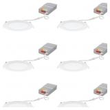 6PK 6 IN WAFER DOWNLIGHTS