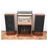Vintage Sound Design Stereo System w/ Speakers
