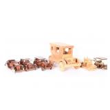 Vintage Wooden Handmade Model Cars