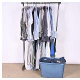 Clothes Rack w/ Clothing