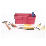 Toolbox w/ Vise Grips, Pliers, Wrenches, Assorted