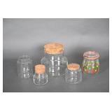 Glass Containers with Cork Lids