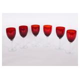 Red Glass Stemware