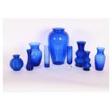 Cobalt Blue Glass Vases